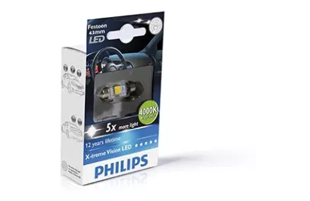 PHILIPS Festoon X-tremeVision LED T10,5x43 4 000 K