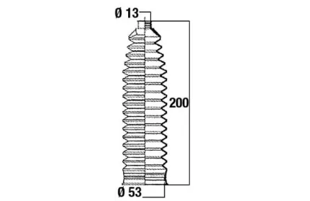 Roolilati tolmukate 13 x 53 x 200