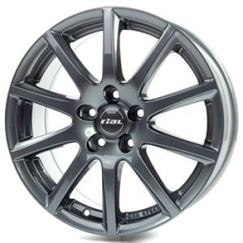 Rial Milano titanium 7x17 5x108 ET47 CB70,1 60° 715 kg