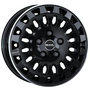 MAK Overland Gloss Black Mirror Ring 7x17 5x120 ET60 CB65,1 R14 1125 kg